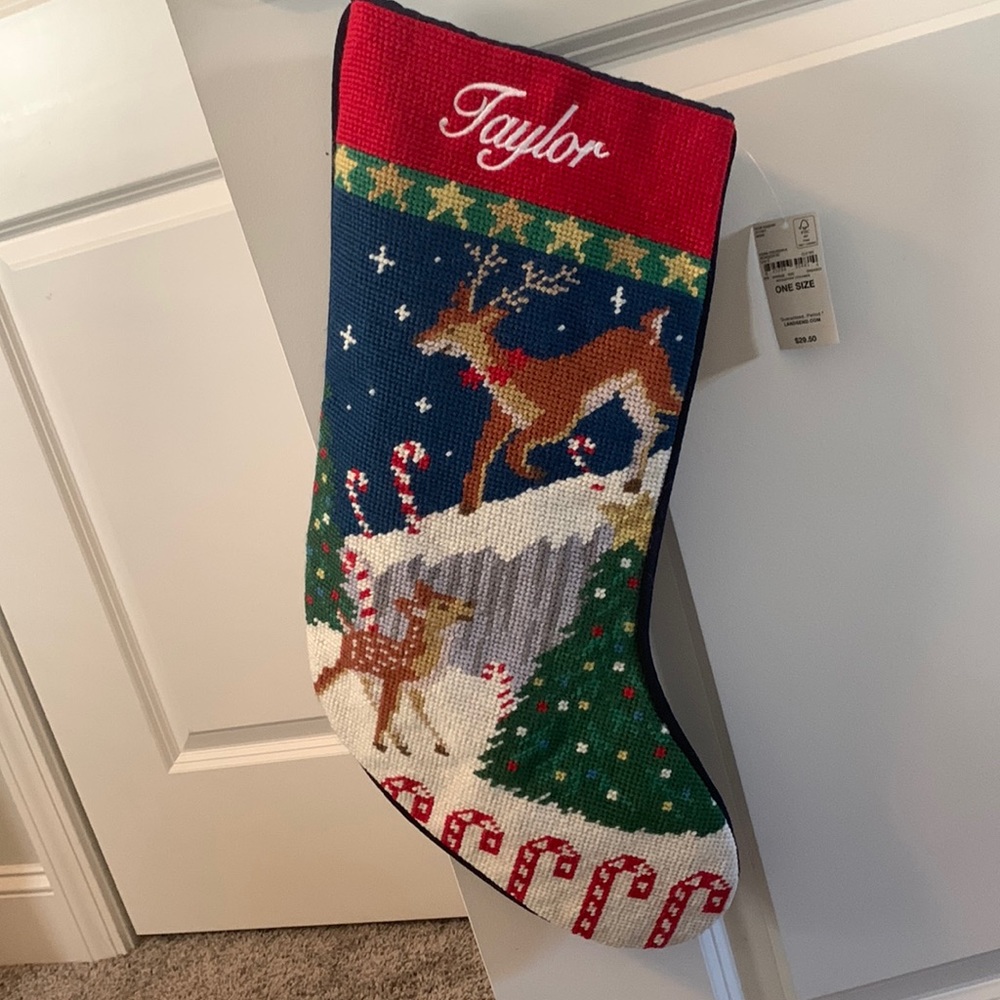 Lands End Christmas stocking